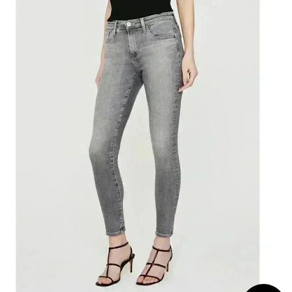 Ag Adriano Goldschmied Denim - Adriano Goldschmied Gray Legging Ankle Skinny Jeans Size 26
